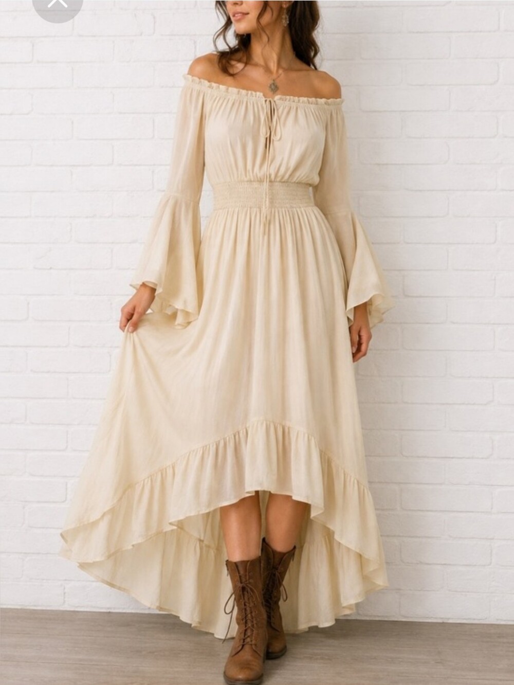 NWT Scarlett Darkness Maxi Dress in Cream